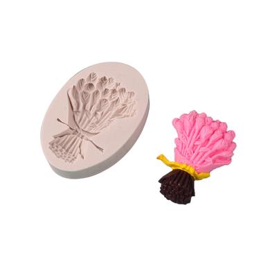 Букет тюльпанов Силиконовая форма Форма для помадки Торт DIY Товары для выпечки Инструменты для выпечки Украшения из смолы Форма для мыла ручной работы