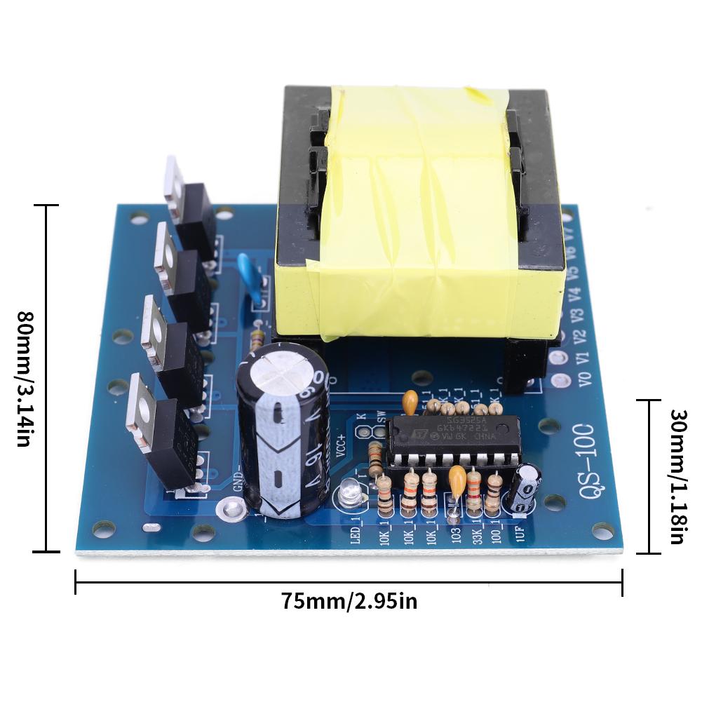 500W Car Converter Module 20KHZ DC 12V To AC 220V Mini Boost Converter Board Square Wave Inverter Step Up Module