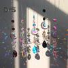 Sturdy Faux Crystal Sun Catcher Exquisite Durable Living Room Moon Prism Crystal Hanging Pendant Decor