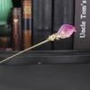 Vintage Metal Flower Hairpin For Women Antique Hair Stick For Girl Hair Clip Costume Chinese Hanfu Hair Accessories Bun Maker