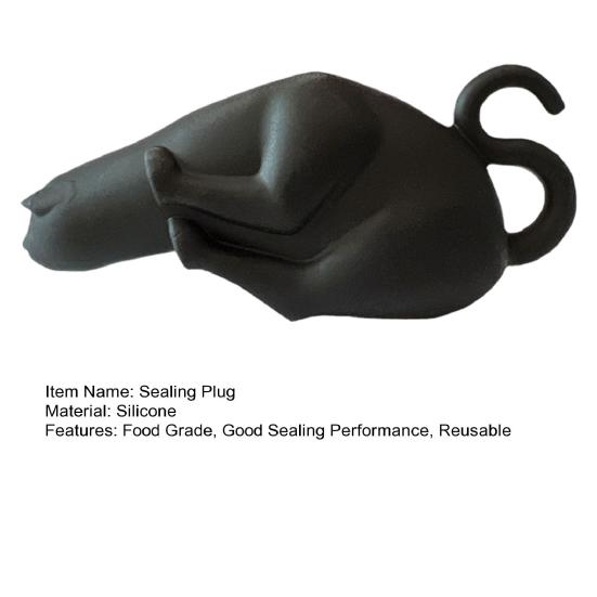 Пробка для бутылки вина, многоразовая пищевая пробка, хорошая герметичность, герметичная силиконовая пробка для бутылок с милым котом, товары для дома