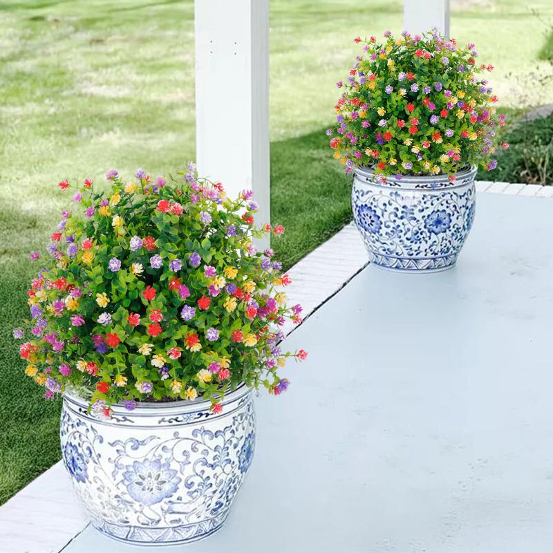 1Pcs Indoor Outdoor Eucalyptus Camellia Flower High Resistance to Fading for Long-term Use
