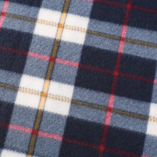 Double-Sided Velvet Scarf With Tassel Decoration Plaid Print Autumn Winter Warm Cashmere-Like