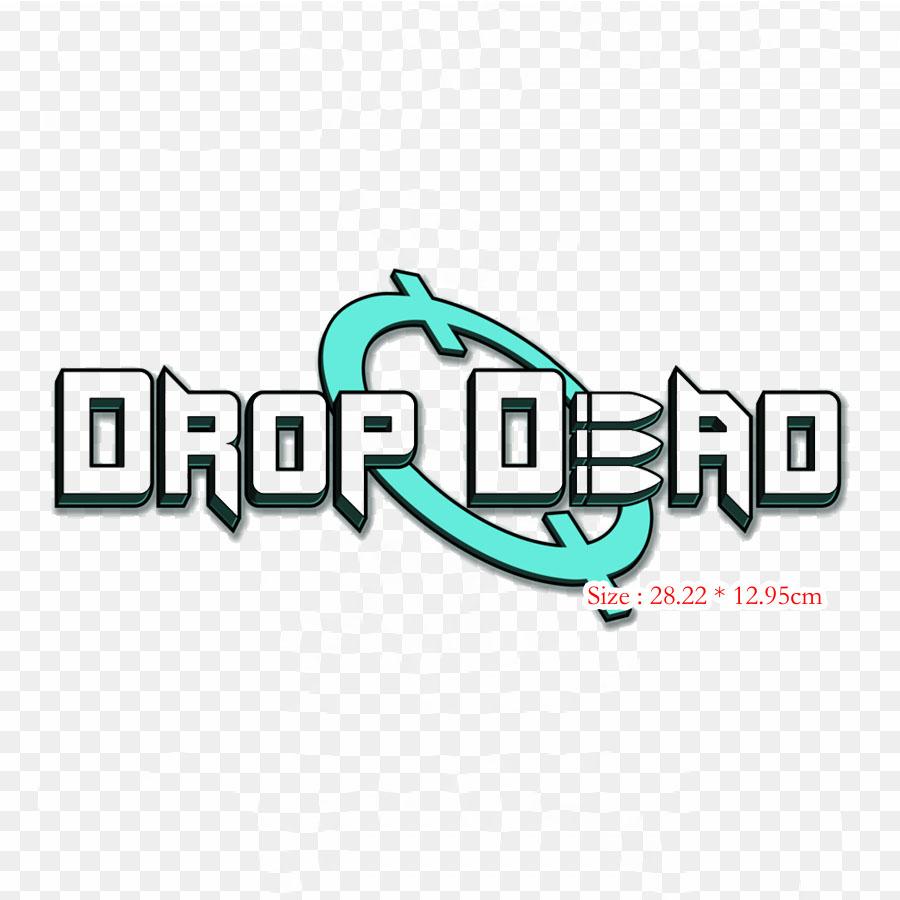 Drop Dead Ice Cream Ice Cream Sticker Iron On Heat Transfer Printing Vinyl Patches Sticker for Clothes DIY Appliques Washable Patches