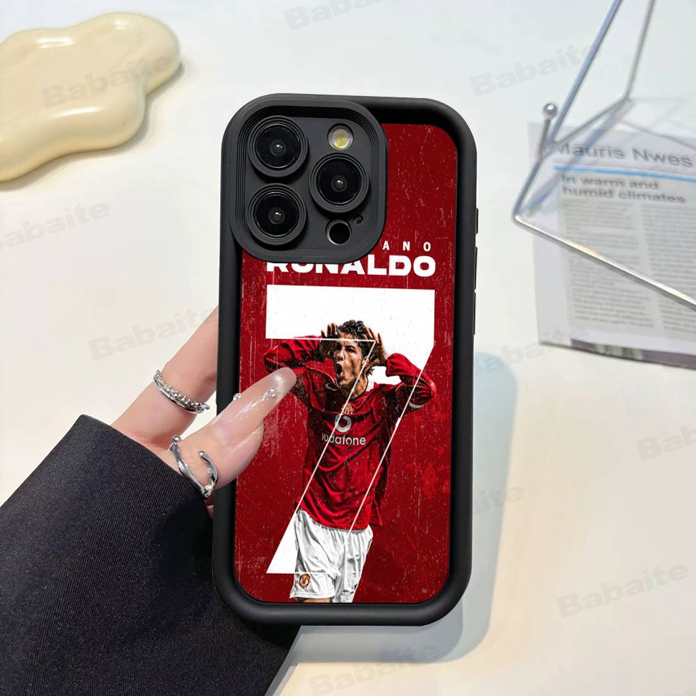Известные Футболисты C-CR7 Силиконовый Чехол для Телефона для iPhone 17 Pro Max 16 15 14 13 12 11 Plus 17 Air