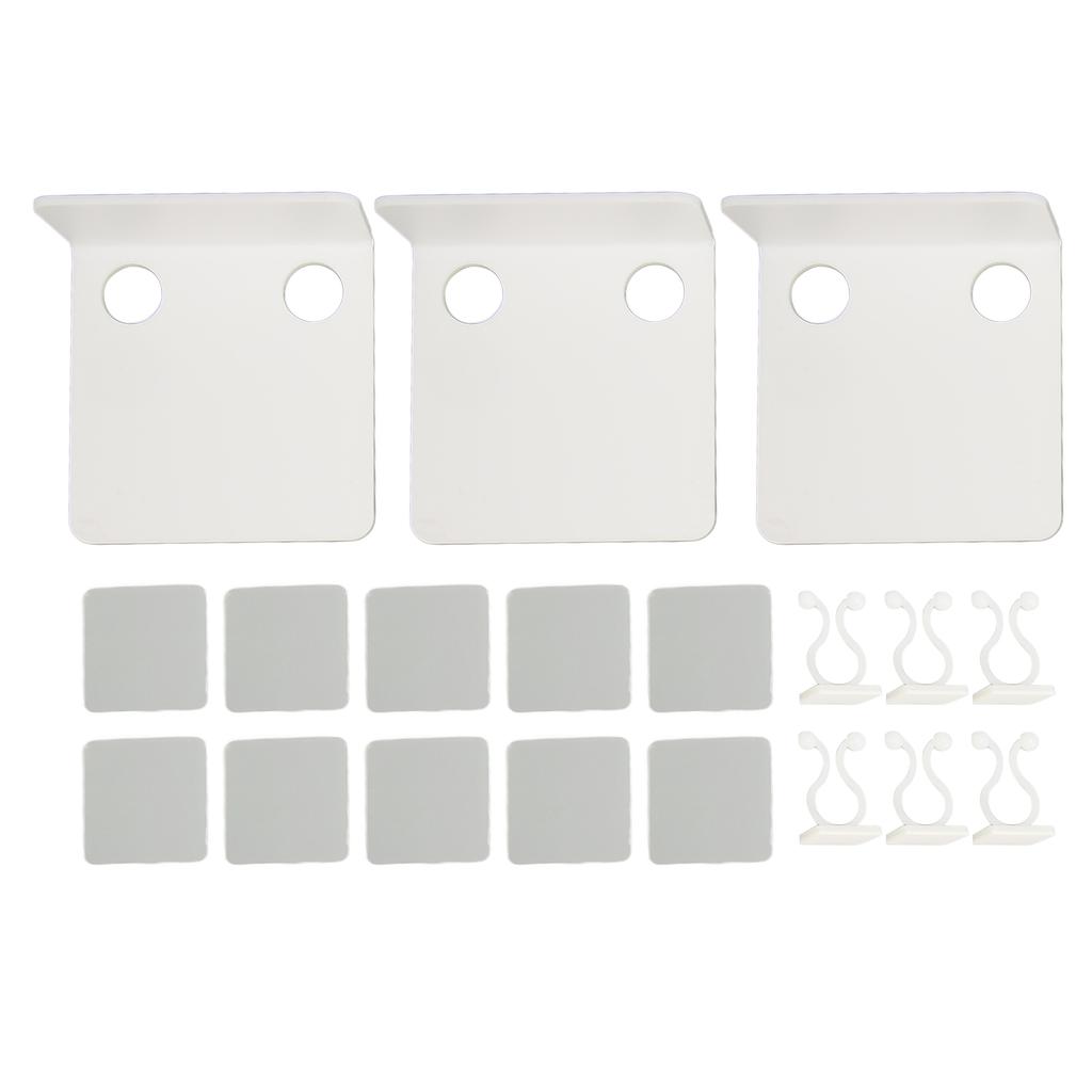 3 шт. Маленькие камеры видеонаблюдения Настенная полка с 6 кабельными зажимами 10 шт. Ленты Акрил Водонепроницаемый Сверло