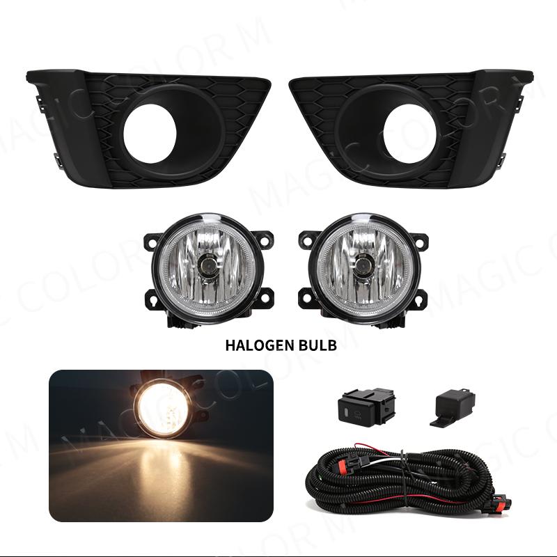 DRL Fog Lights Daytime Running Lamp LED for Honda Fit JAZZ 2014 2015 2016 2017 Wires Switch Relay Bumper Driving Car Accessories