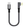 Новый Прочный Долговечный Прямоугольный USB-C Type-C Нейлоновый Кабель Данных 90 Градусов Быстрая Зарядка Carplay Зарядное Устройство для iPhone