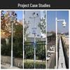 Outdoor 5M Surveillance Camera Pole with Solar & Lightning Rod