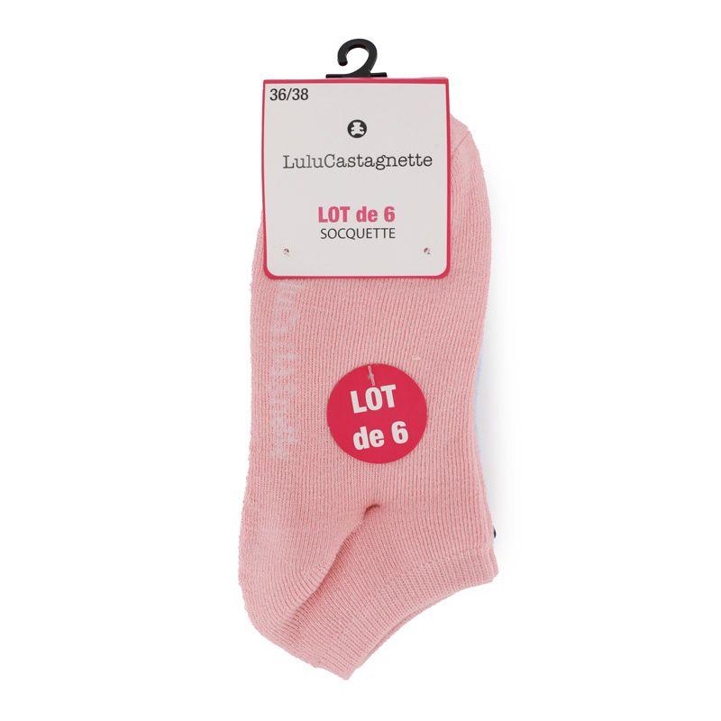 Pack of 6 Pepita Socks T 36/38 - 39/41 Woman LULU CASTAGNETTE