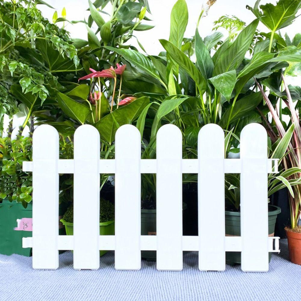 2 шт. Пластиковый забор для двора, универсальный защитный поручень, барьер для дверного проема, садовый забор для овощей