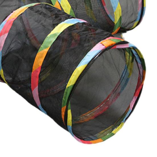 Сетчатый туннель для питомцев, складная труба-туннель для кошек, палатка, безопасный дышащий сетчатый вольер для маленьких