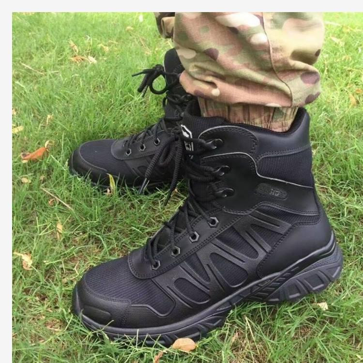 2024 Мужские десантные боевые ботинки: Амортизирующая, дышащая тактическая тренировочная обувь на лето
