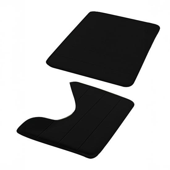 Yousheng 2 шт./комплект коврик для ванной комнаты с нескользящей подошвой 40x60 см 40x50 см коралловый бархат U-образный квадратный коврик для ванной комнаты