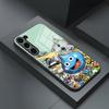 Чехол для телефона D-Dragon Quest Slime для S25 Ultra Samsung S26 S23 S24 Plus S22 S20 S21 Fe A54 A34 A53 A16 Стеклянная крышка