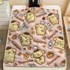 1 шт. Фланелевое одеяло с принтом Pompompurin, Высокое качество, Для всех сезонов, Декор для дома, Тепло и уют, Идеально для Рождественских подарков