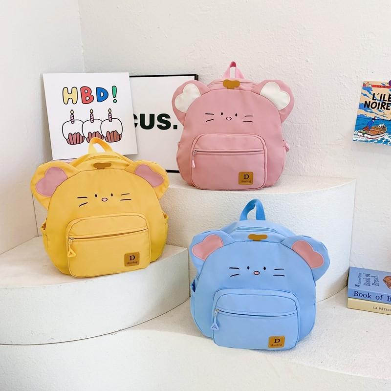 Charming And Fun Cat Themed Backpack For Boys And Girls Stylish School Bag In Blue Pink Yellow