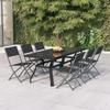 VidaXL 7-Piece Garden Dining Set Dining Table Dining Chairs Patio Furniture Terrace 3102919