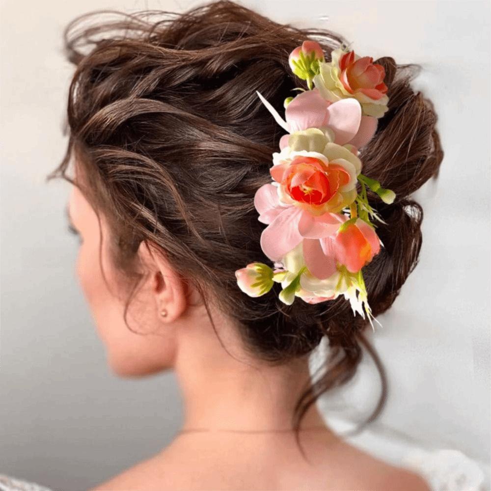 Bohemian Thailand Flower Hairpin Sweet Wedding Bride Accessories Thai Hair Accessories Girls
