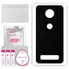 apgo Protective Skin Sticker for the Back Compatible with Motorola Moto Z3, Wrap Film, Foil, Vinyl - Pattern Matte Black