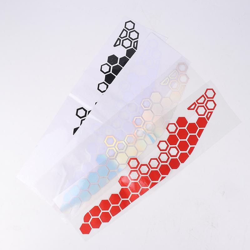 Наклейки в виде сот для мотоциклов, светоотражающие наклейки, многоцветные декоративные наклейки, украшения для бампера мотоцикла, аксессуары