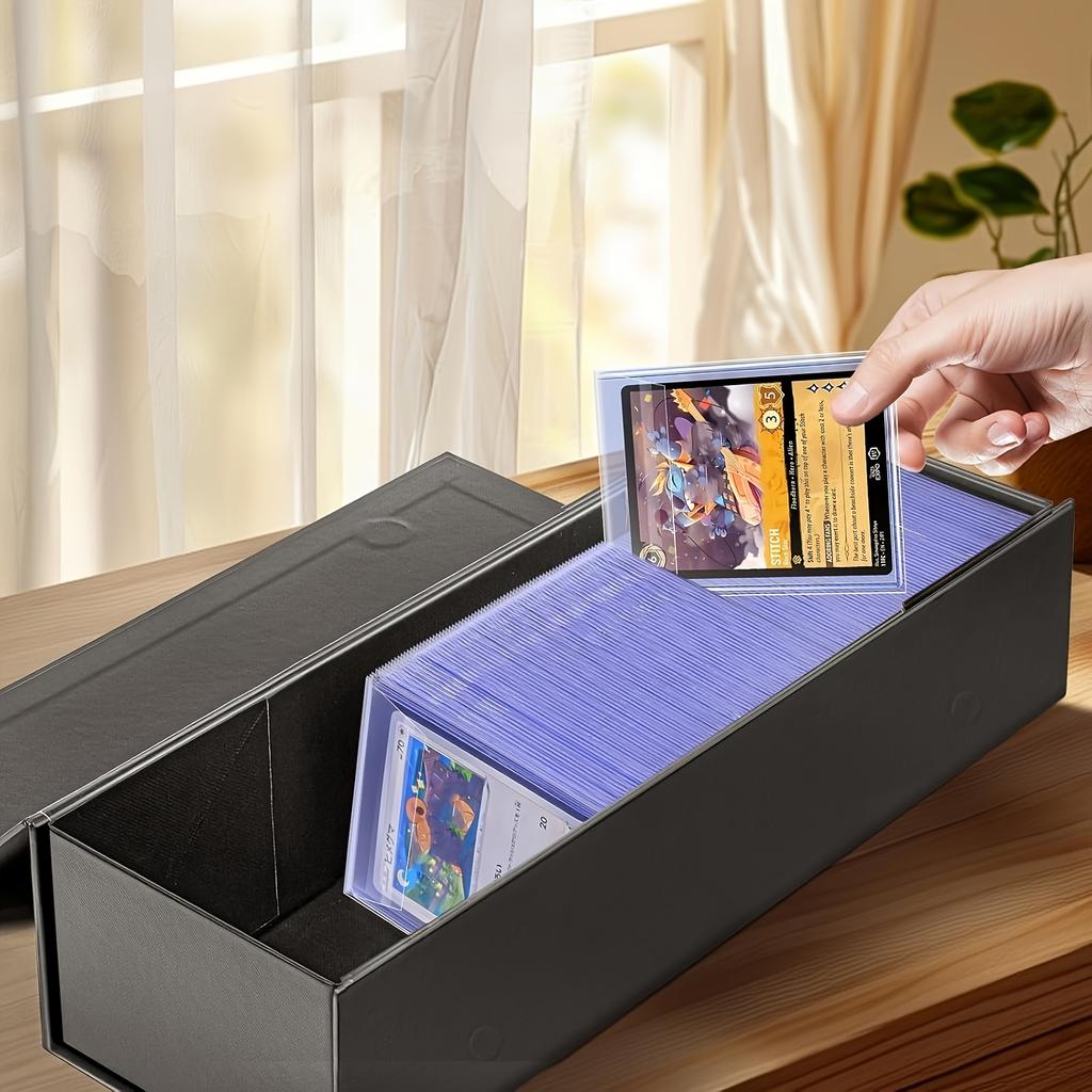 100 протекторов для карт с верхней загрузкой Суперзащитные Профессиональные Коллекционные, Бескислотные Прозрачные Самозаклеивающиеся Пенни-протекторы для Спортивных и Игровых Карт