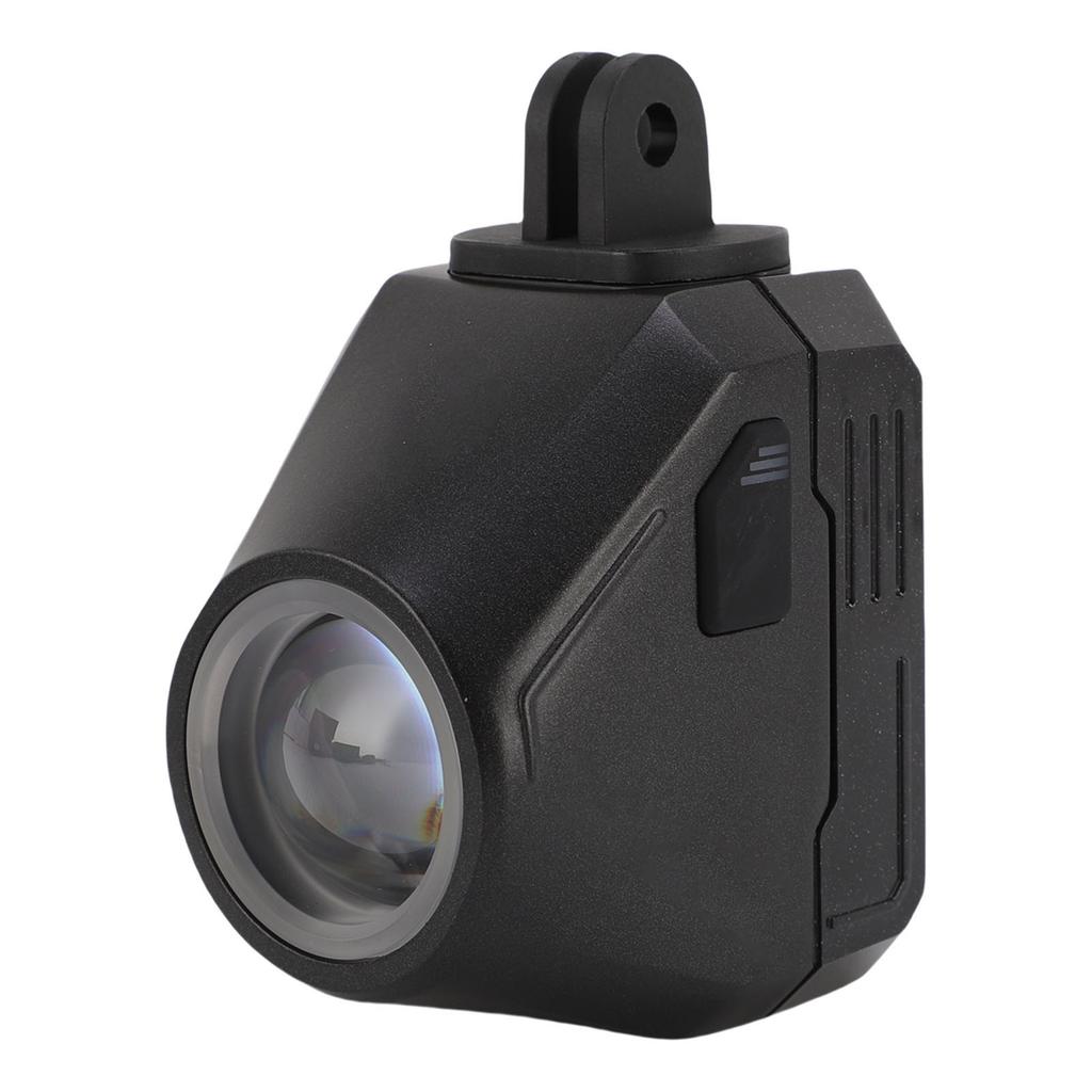 Bike Headlight Wireless Remote Control Front Suspension Light Cycling Headlamp with Bracket Adjustable Brightness Black