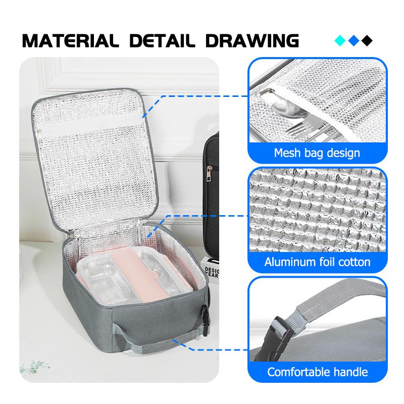 Universal Car Bento Insulated Lunch Thermal Bag Bento Handbag For KIA Rio K5 K2 Sportage Ceed Sorento Picanto Stinger Soul BO2
