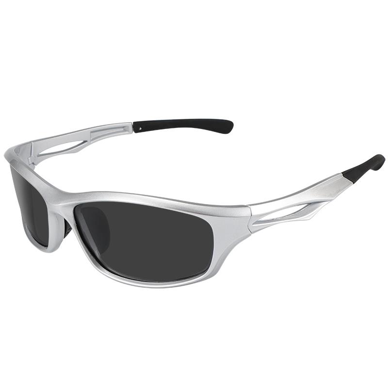 Outdoor headband sunglasses, millennial style YK Cat Eye Cyberpunk Curved Headband Cycling Polarized Sunglasses for Men