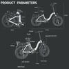 Foldable E-bike KICKWEY L20 1000W Motor 48V20AH Lithium Battery Adult Electric Bicycle 20 Inch Tire All Terrain Electric Bike