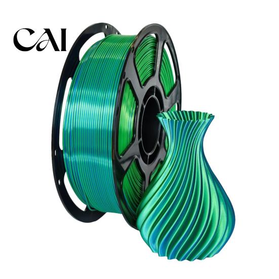 High Temperature Resistant Filament Silk PLA 3D Printer 1.75mm, 1kg Spool Toughness Strong Filament, Satin Finish Multicolor for Models Printing
