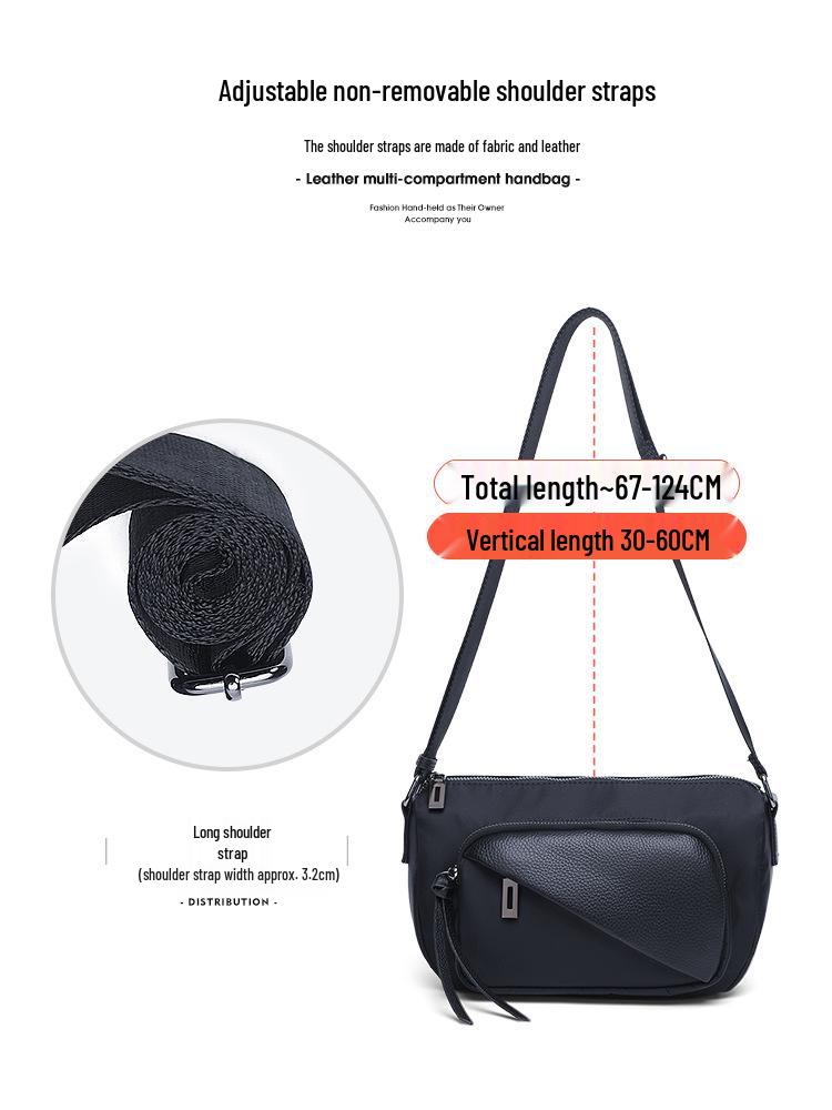 Женская сумка кроссбоди из натуральной кожи большой вместимости (2025) - Универсальная повседневная сумка через плечо из коровьей кожи