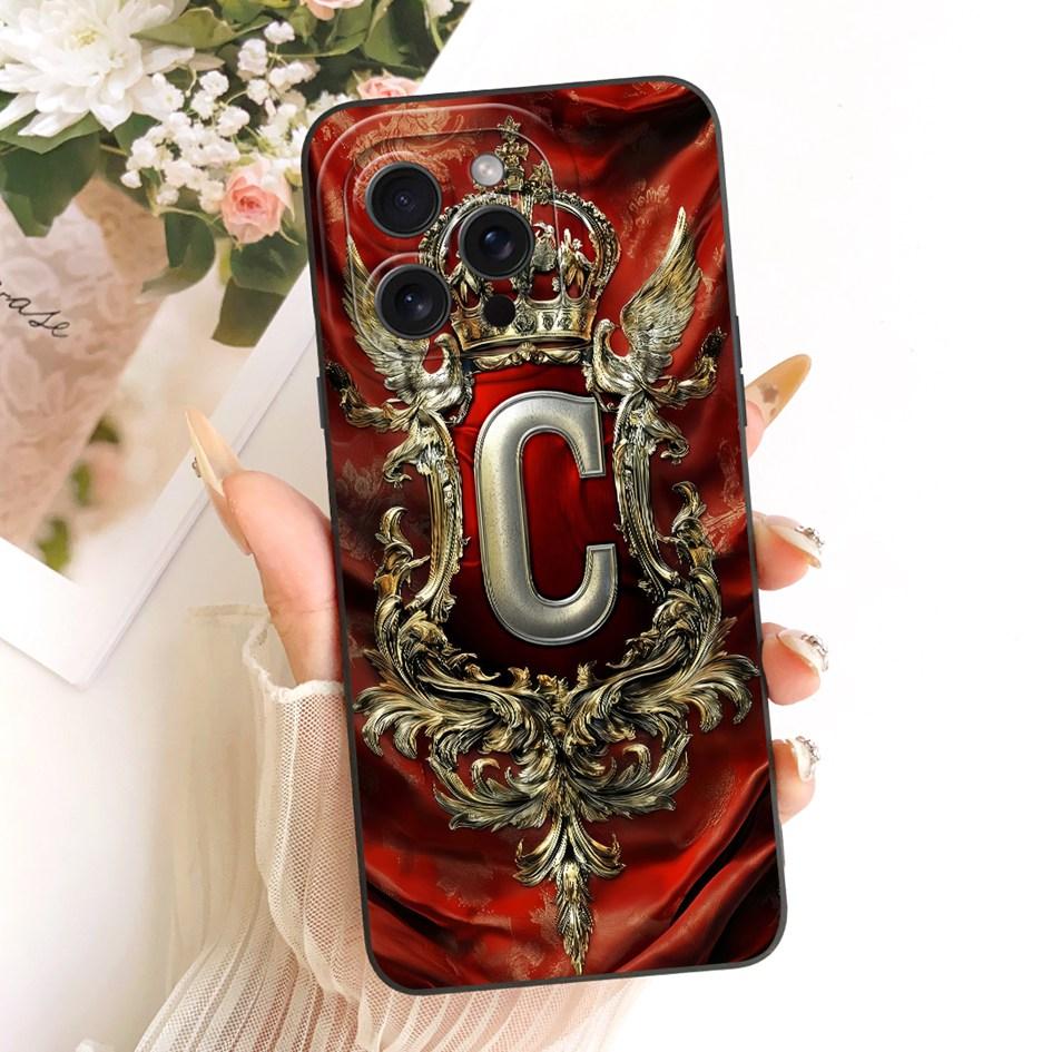 Чехол для iPhone 13 Pro Max Чехол Роскошный Буква Корона Защита Камеры Чехол для пары на телефон Для iPhone 13 Pro Чехол iPhone13 Бампер