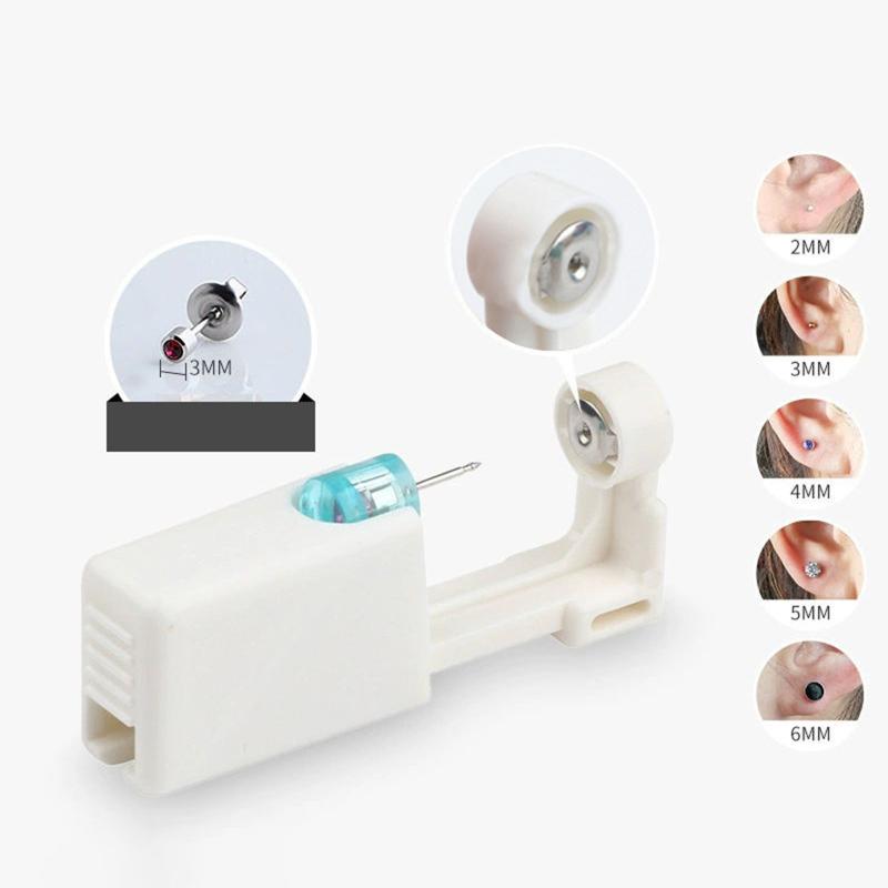 Одноразовый автоматический пистолет для прокалывания ушей, профессиональный набор из нержавеющей стали 2-го поколения для прокалывания ушей
