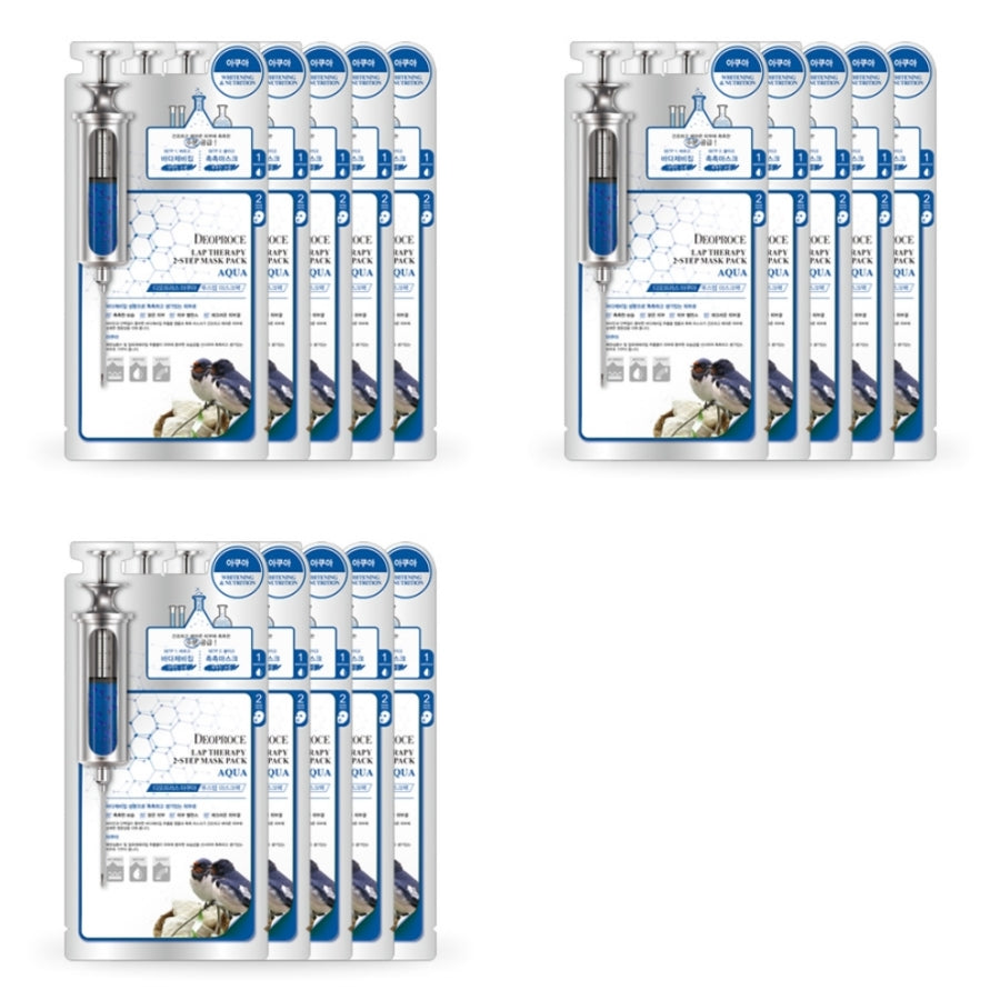 Deoproce Lab Therapy 2 Step Mask Pack Ласточкино гнездо Aqua 25 мл * 5 шт./10 шт./15 шт./20 шт.