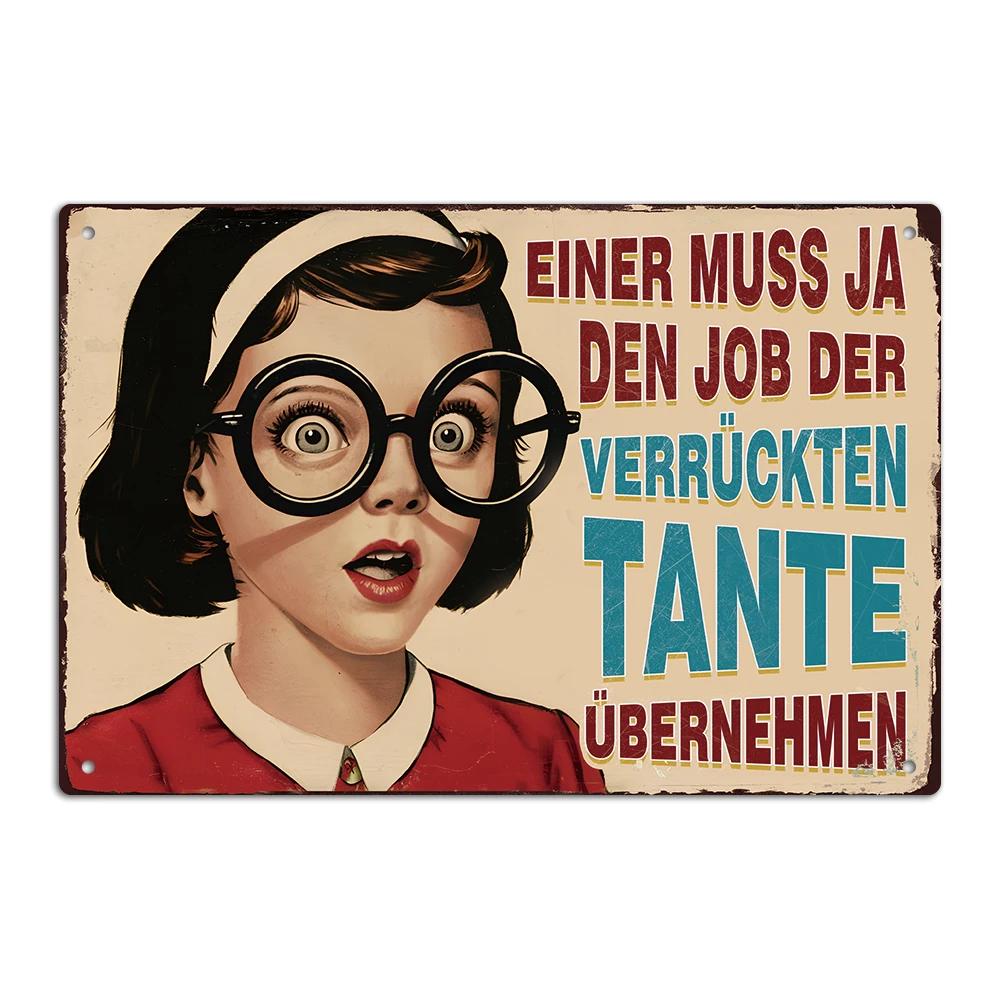 Putuo Decor pc Art German Vintage Metal Tin Sign Wall Art Decor for Home Farmhouse Cafe Coffee Shop xInches