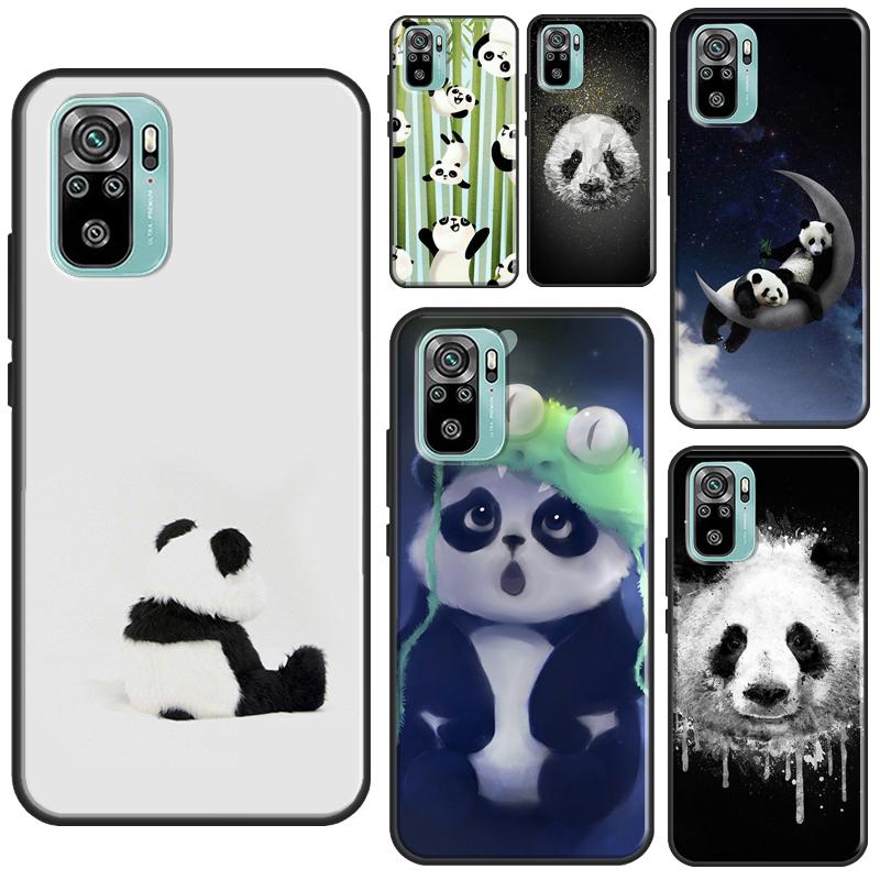 Чехол с милым рисунком панды для Xiaomi Redmi Note 8, 9, 10, 11 Pro Note 10S, 9S, 11S, чехол для Redmi 9, 10, 9T, 9A, 9C