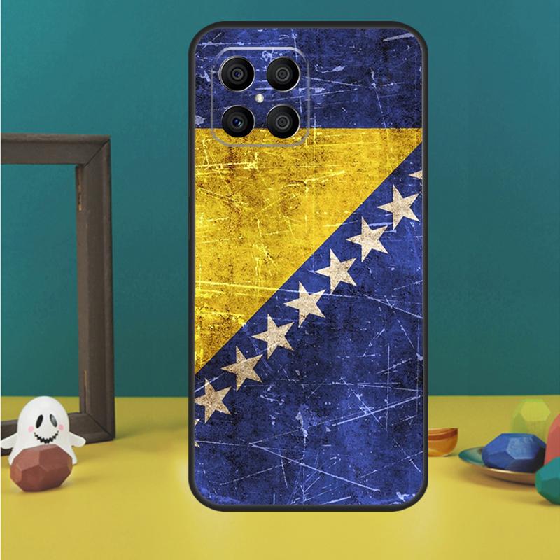 Чехол для телефона с флагом Боснии для Huawei P40 Lite P50 P30 P20 Pro Nova 9 5T Honor X9 X8 X7 50 Задняя крышка
