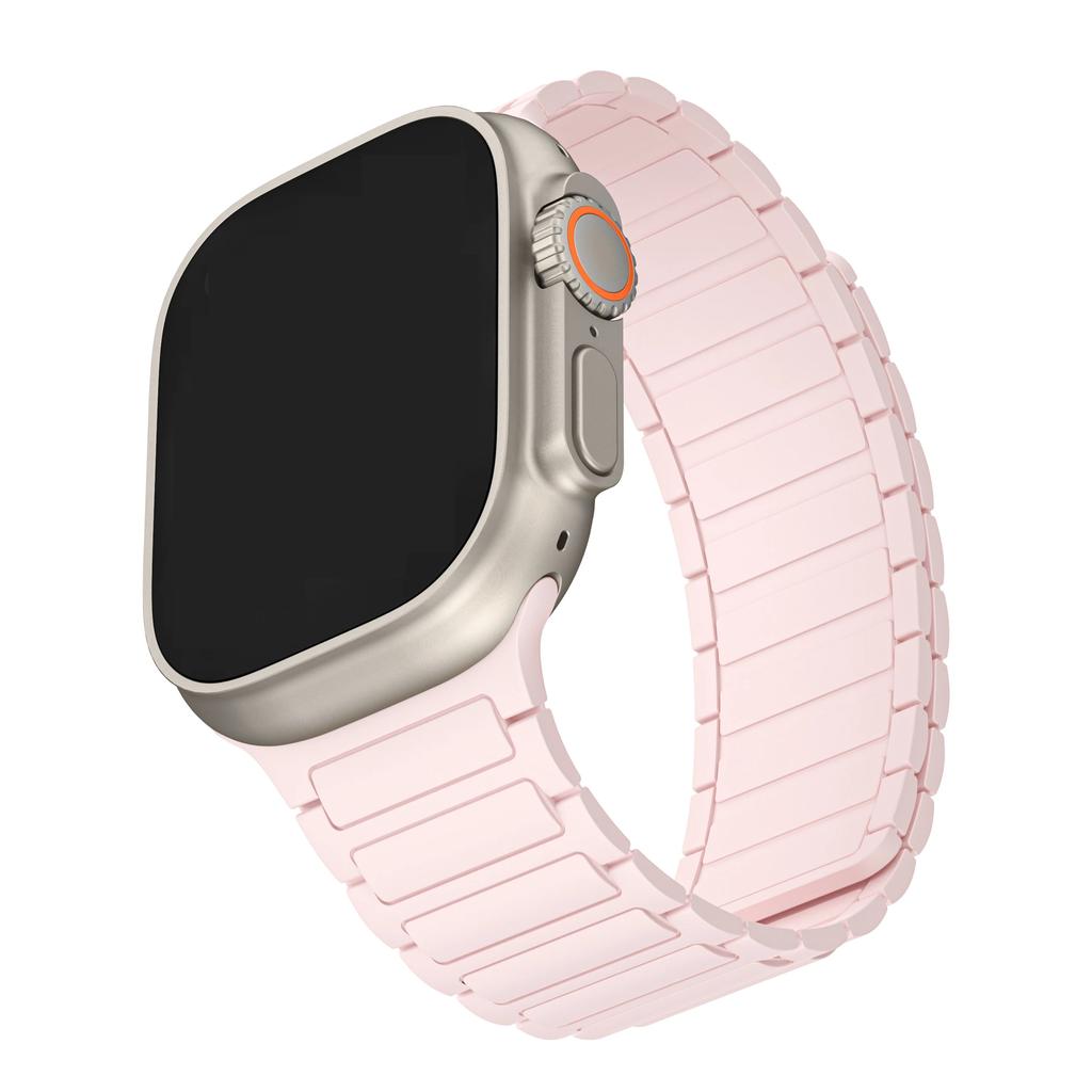 Magnetic Sports Band for Apple Watch Ultra 2 49mm 45mm 44mm 42mm 38 40 41mm Silicone Strap for IWatch Series Ultra 2 9 8 7 6 5 4