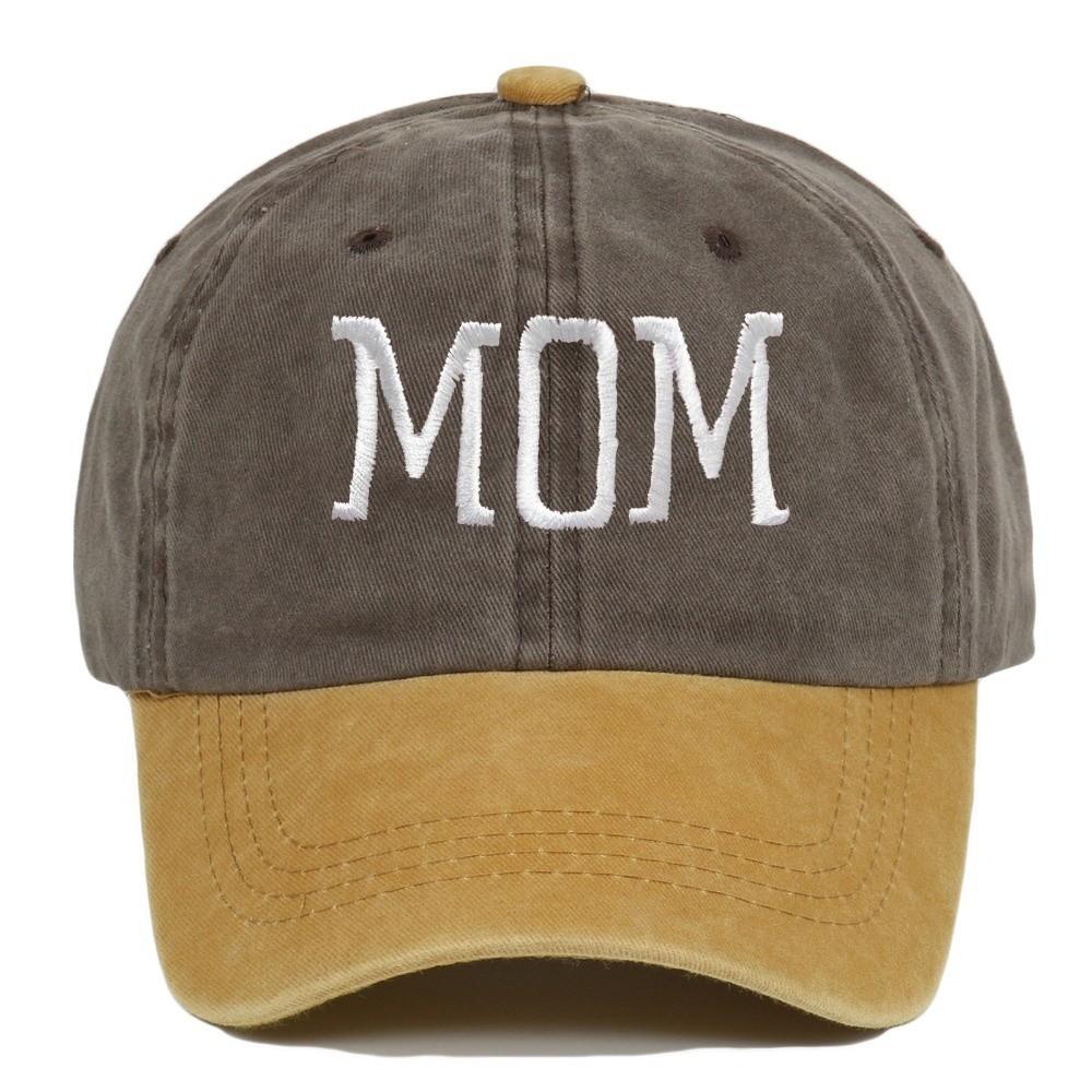 2pcs/set Washed Cotton Couple Mom Dad Baseball Cap Adjustable Sun Hat Vintage Dad Hat For Man Women
