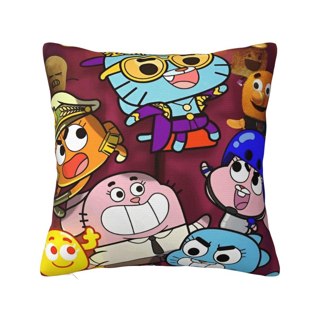 Video Game Gumballs Square Pillow Case Cushion Cover Fashion Zipper Decor Pillowcase for Home xcm
