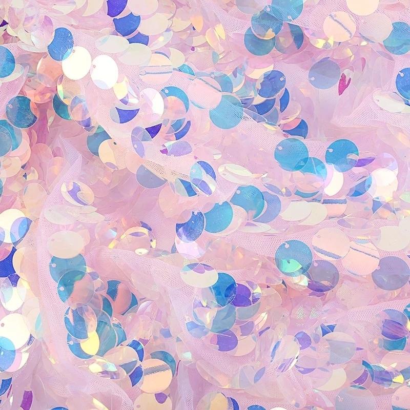 Радужная блестящая ткань с рыбьей чешуей, лазерные пайетки, блестящая ткань для скатерти своими руками, свадебная вечеринка, фон, декоративная ткань