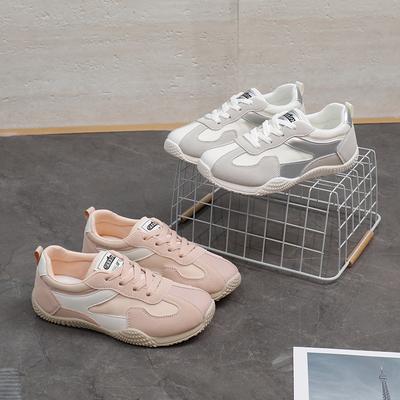 2025 летние маленькие белые туфли, новая корейская версия, женские студенческие туфли на сетчатой платформе для спорта и отдыха, уличные туфли K1508