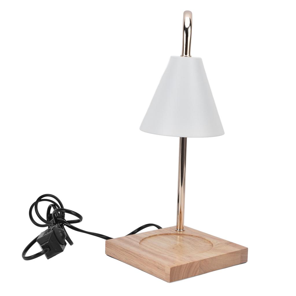 Лампа для подогрева свечей, металлический утюг, регулируемая яркость, основание из бревна, электрическая свеча для комнаты