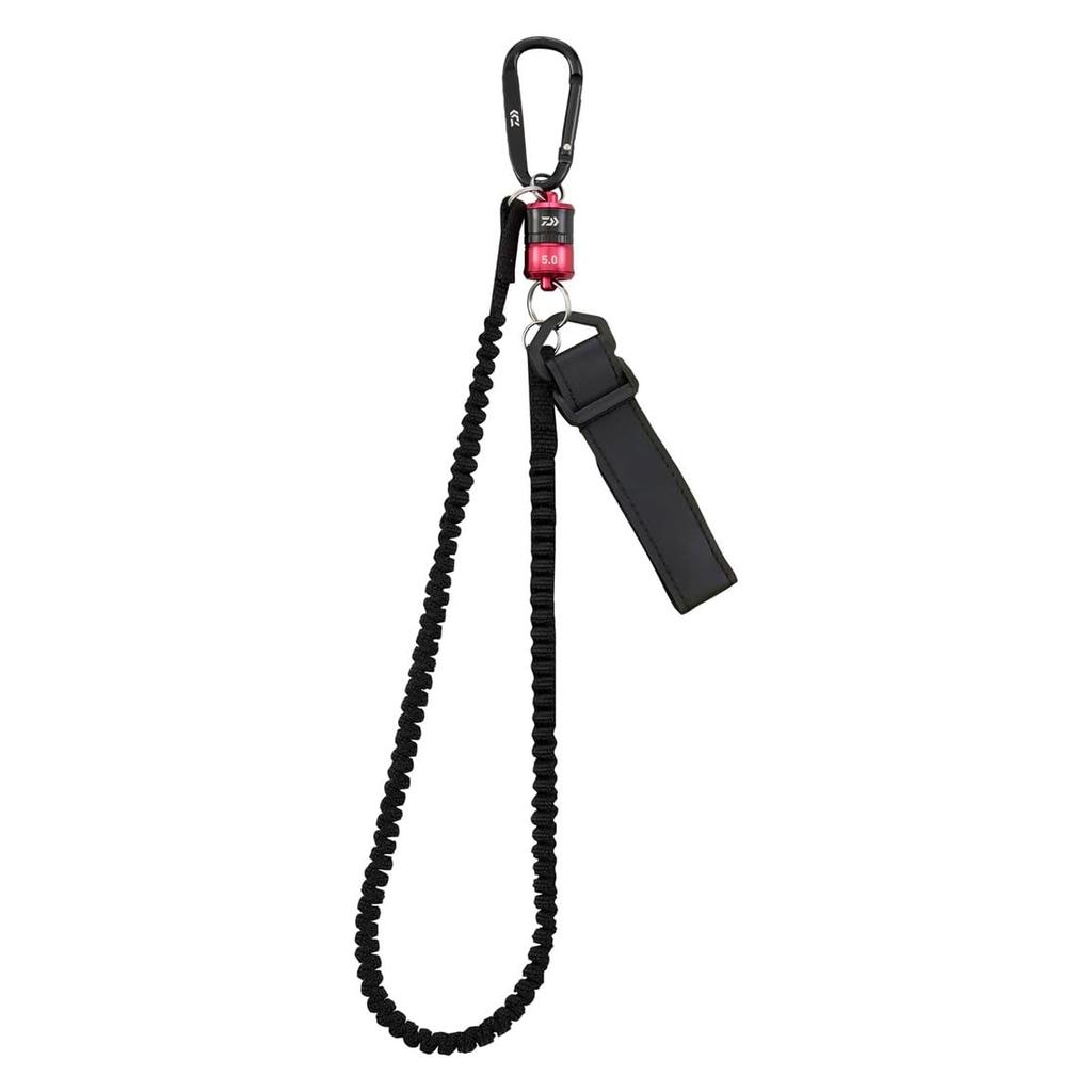 Daiwa Accessory Lanyard MG with Magnetic 5.0 Keeper, Red/Black