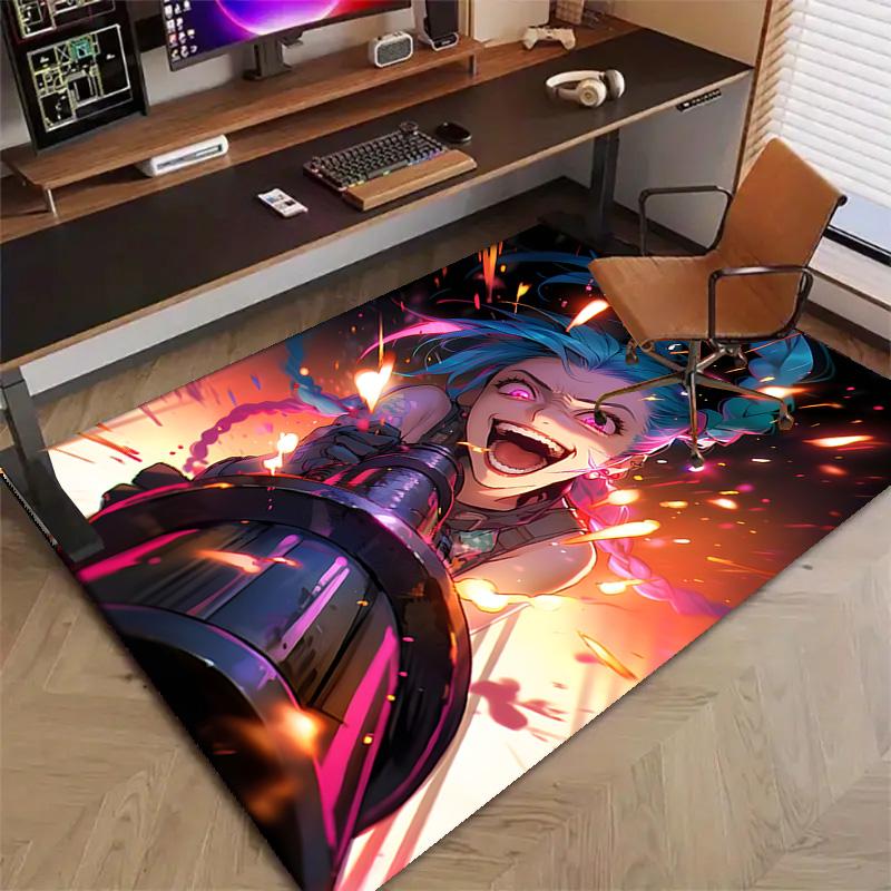 Game Lol Printed Area Rug Carpet for Bedroom Living Room Home Decor Rugs Mat Non Slip Mat Rug for Bedside