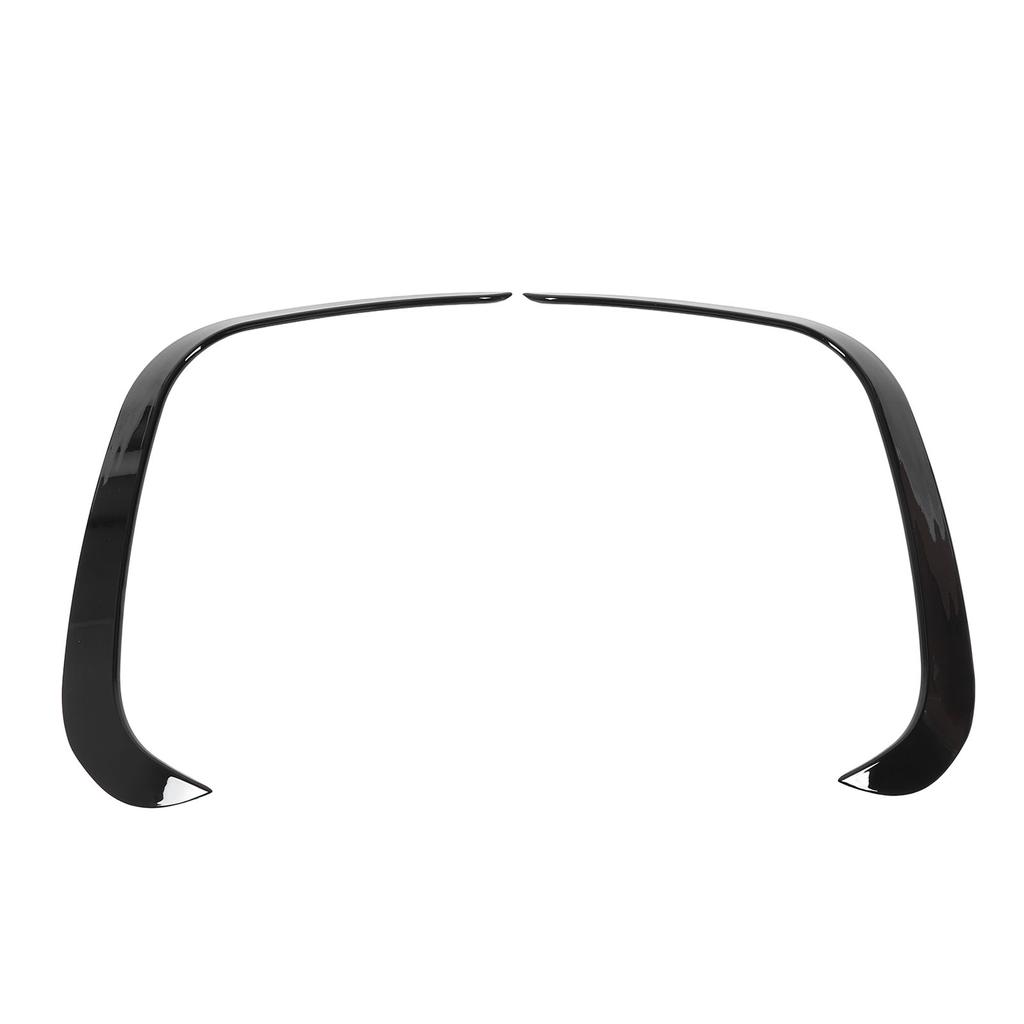 Передний бампер Противотуманные фары Спойлер Глянцевый черный Улучшает аэродинамику автомобиля Передний бампер Боковой сплиттер