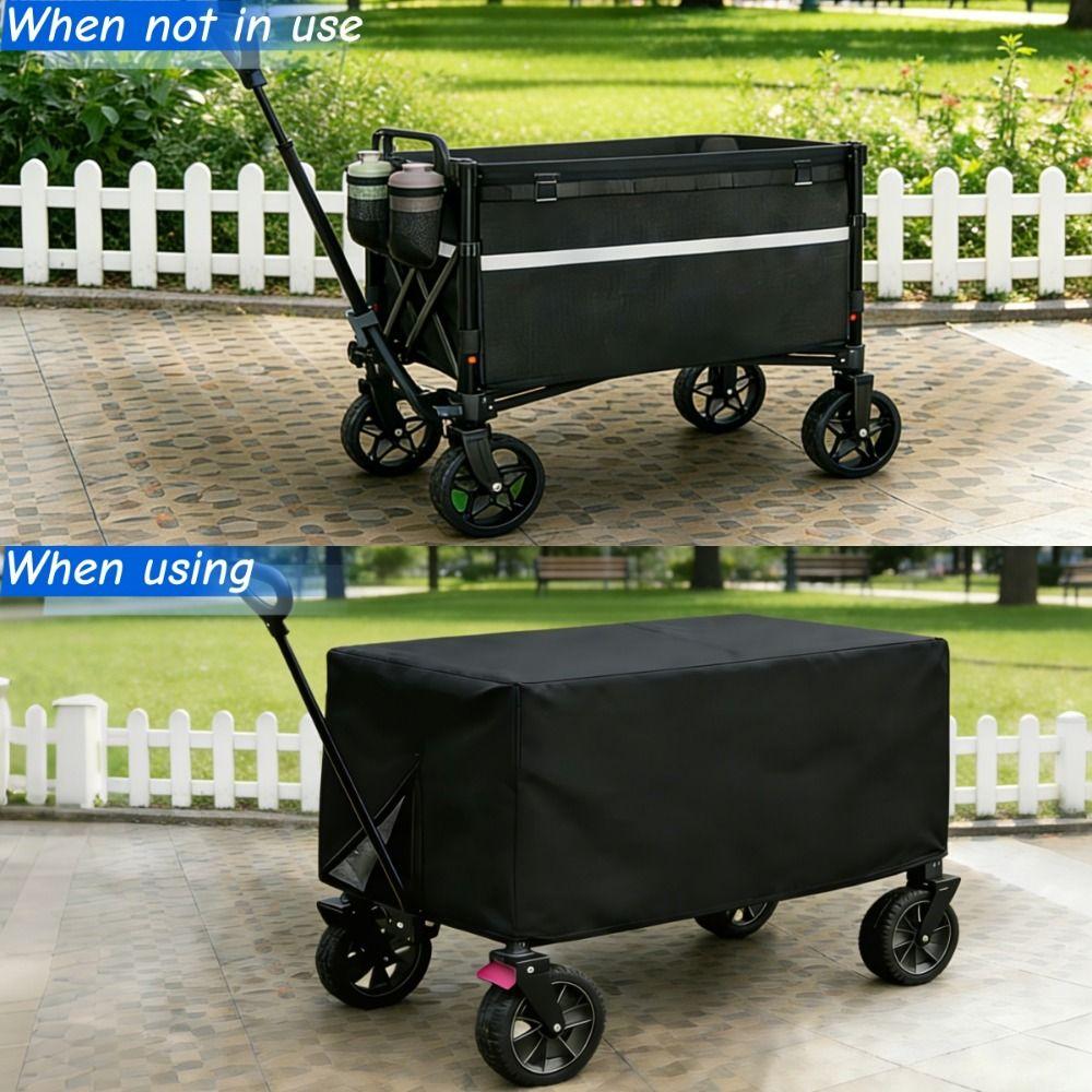Oxford Cloth Trolley Cover Rectangle Camping Cart Dust Cover Wagon Protective Cover Fishing