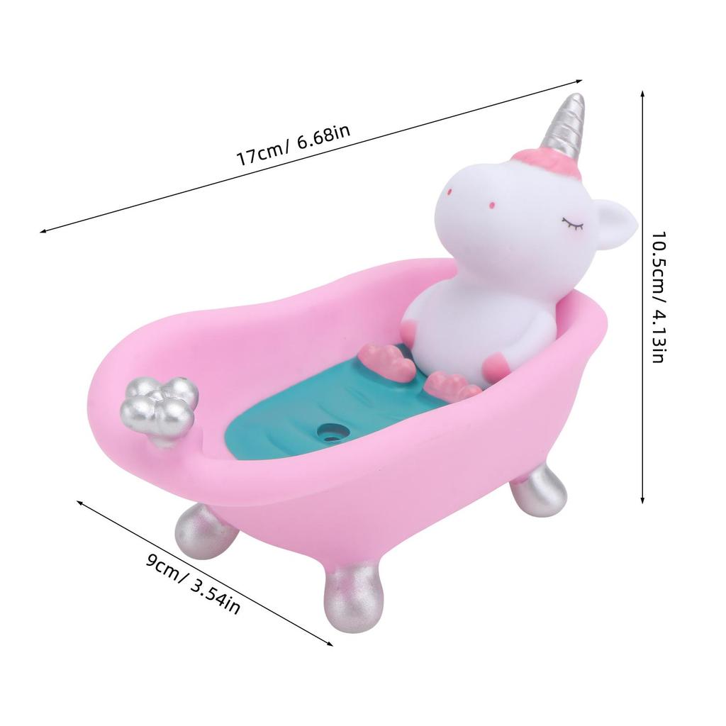 Мыльница в виде единорога, держатель для душа, переносной дренажный чехол, милая розовая мыльница для ванной, товары для дома