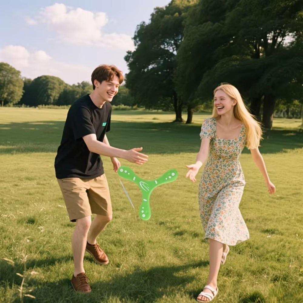 Interactive Children's Boomerang Toys Soft EVA Spinner Three-Bladed Parent-child Interaction